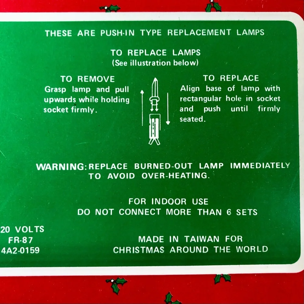 Vintage House of Lloyd 1987 Christmas Around the World 10 Angel Lights #54-558